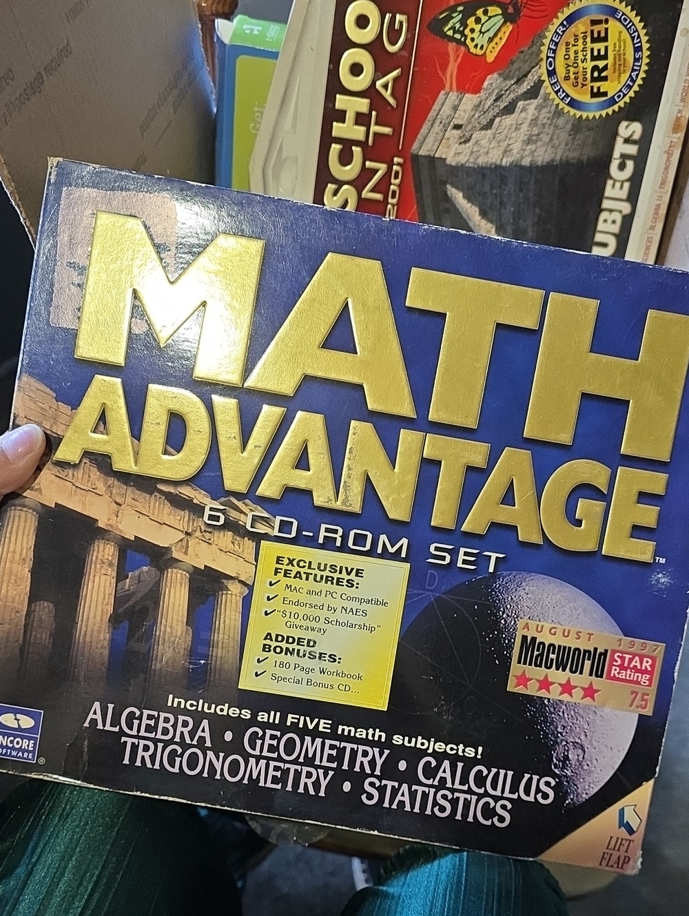 Kids Educational CD-ROM Set - Blue & Gold
